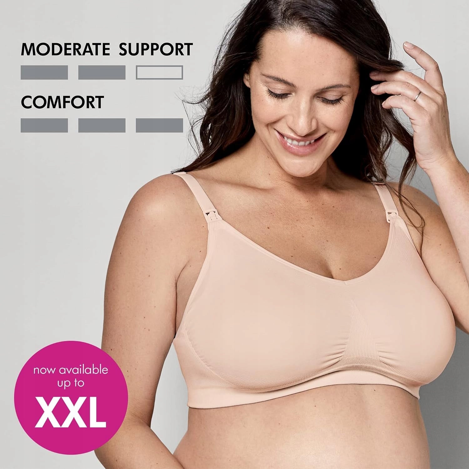 MEDELA KEEP COOL ULTRA biustonosz do karmienia bezszwowy L