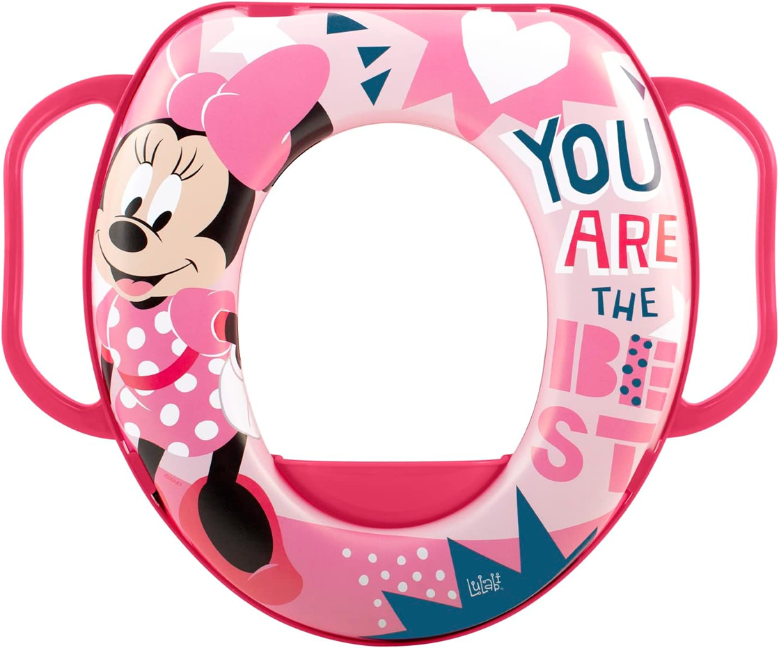 LULABI Minnie Maus μαλακό κάλυμμα τουαλέτας με λαβές 12 μηνών+