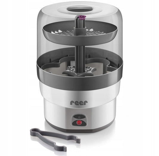 REER VapoMax STERILIZZATORE A VAPORE per 6 bottiglie + pinze