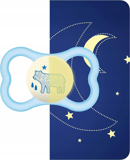 MAM AIR NIGHT πιπίλα ηρεμίας x2 6-16m φωσφορίζει στο σκοτάδι