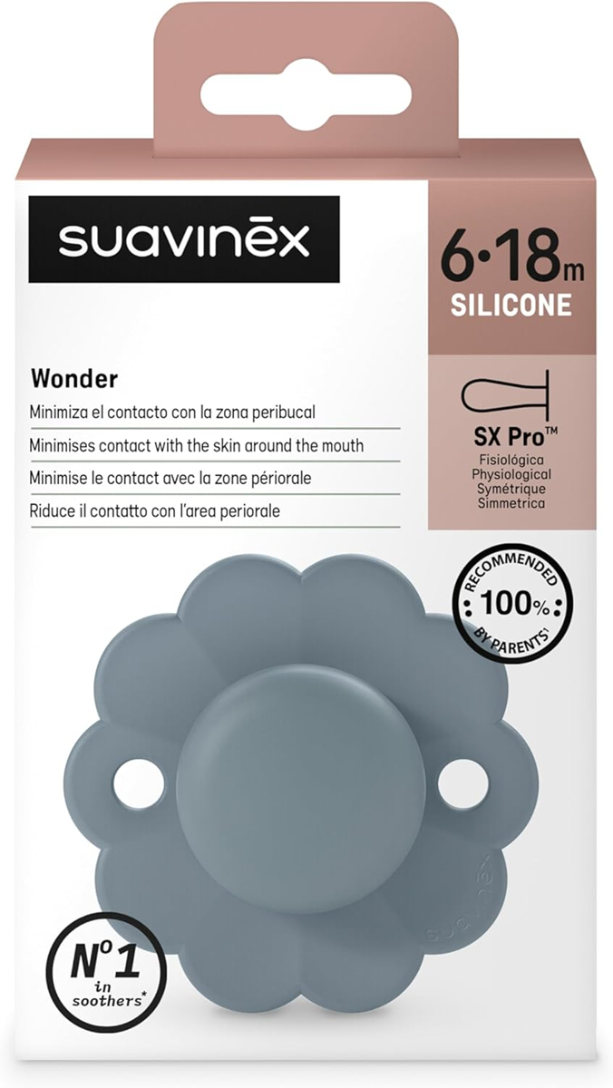 SUAVINEX Wonder πιπίλα ηρεμίας 6–18 μηνών σιλικόνη SX PRO