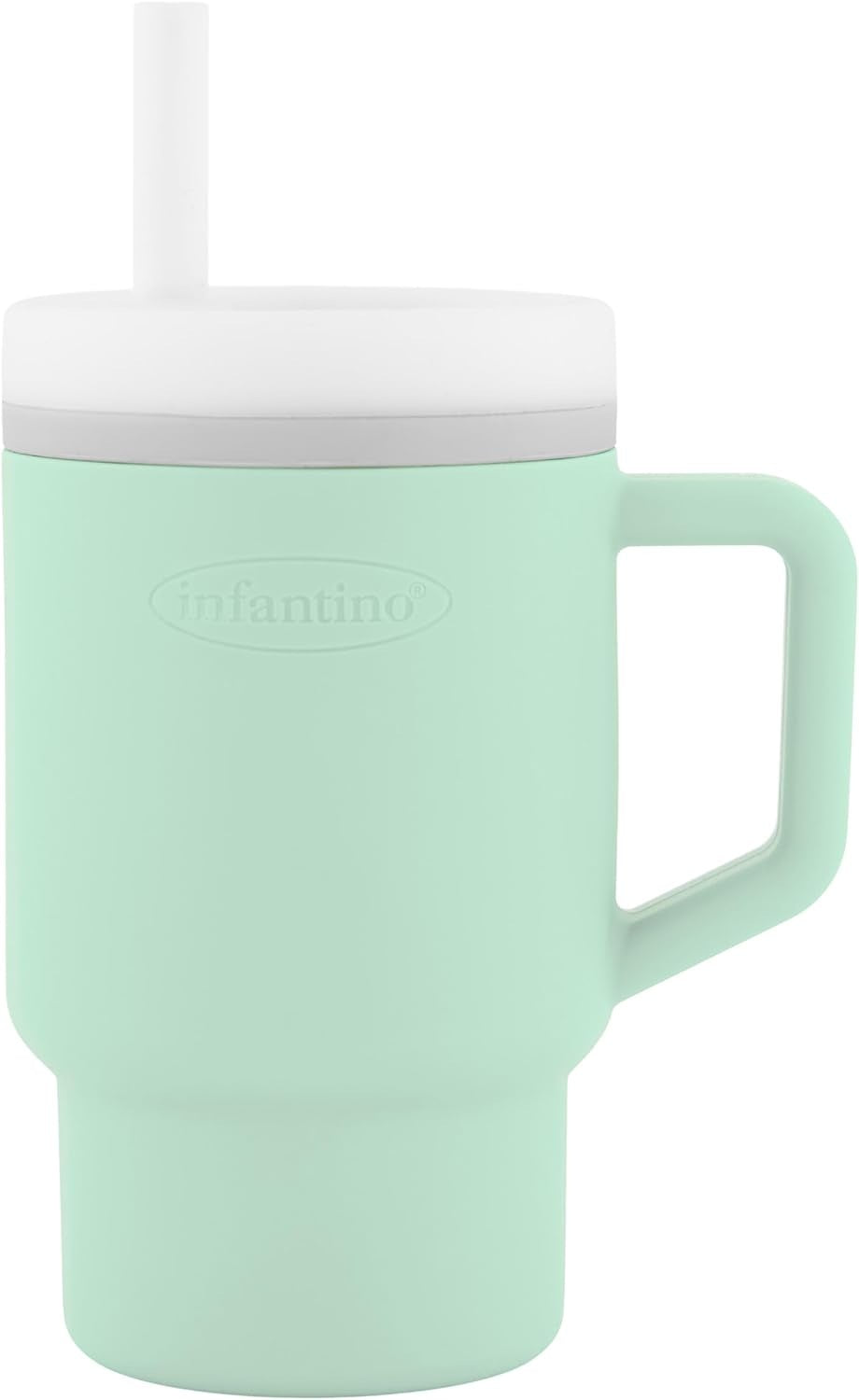 INFANTINO My 1st Tumbler σιλικόνιο εκπαιδευτικό ποτηράκι με στόμιο 266 ml 6+ μηνών