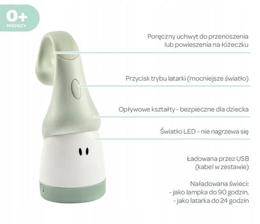 BEABA Pixie 2in1 tragbare LED-Nachtlichtlampe