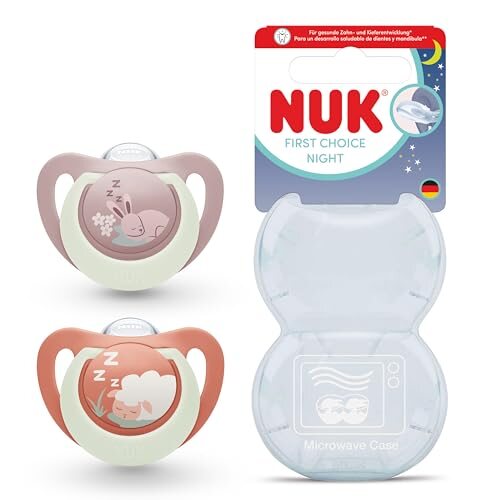 NUK First Choice Night πιπίλες 6-18 μηνών