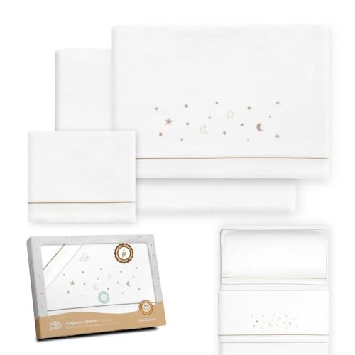 INTERBABY σετ κλινοσκεπασμάτων για λίκνο 50x80 cm