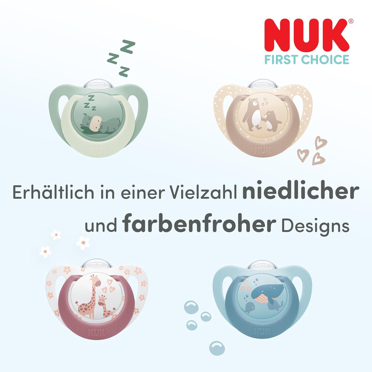 NUK First Choice silicone pacifier x2, 18–36 months