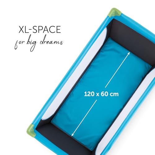 Hauck Dream N Play ταξιδιωτικό κρεβατάκι Waterblue 120 x 60 cm