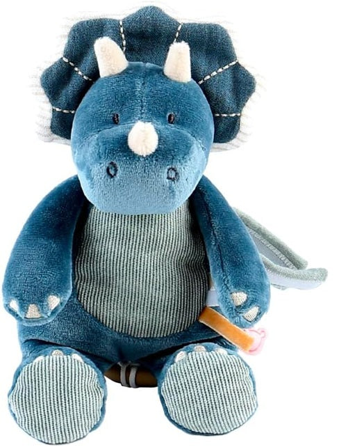 NOUKIE'S Spieluhr-Kuscheltier "Brahms' Wiegenlied" TRICERATOPS 20 cm