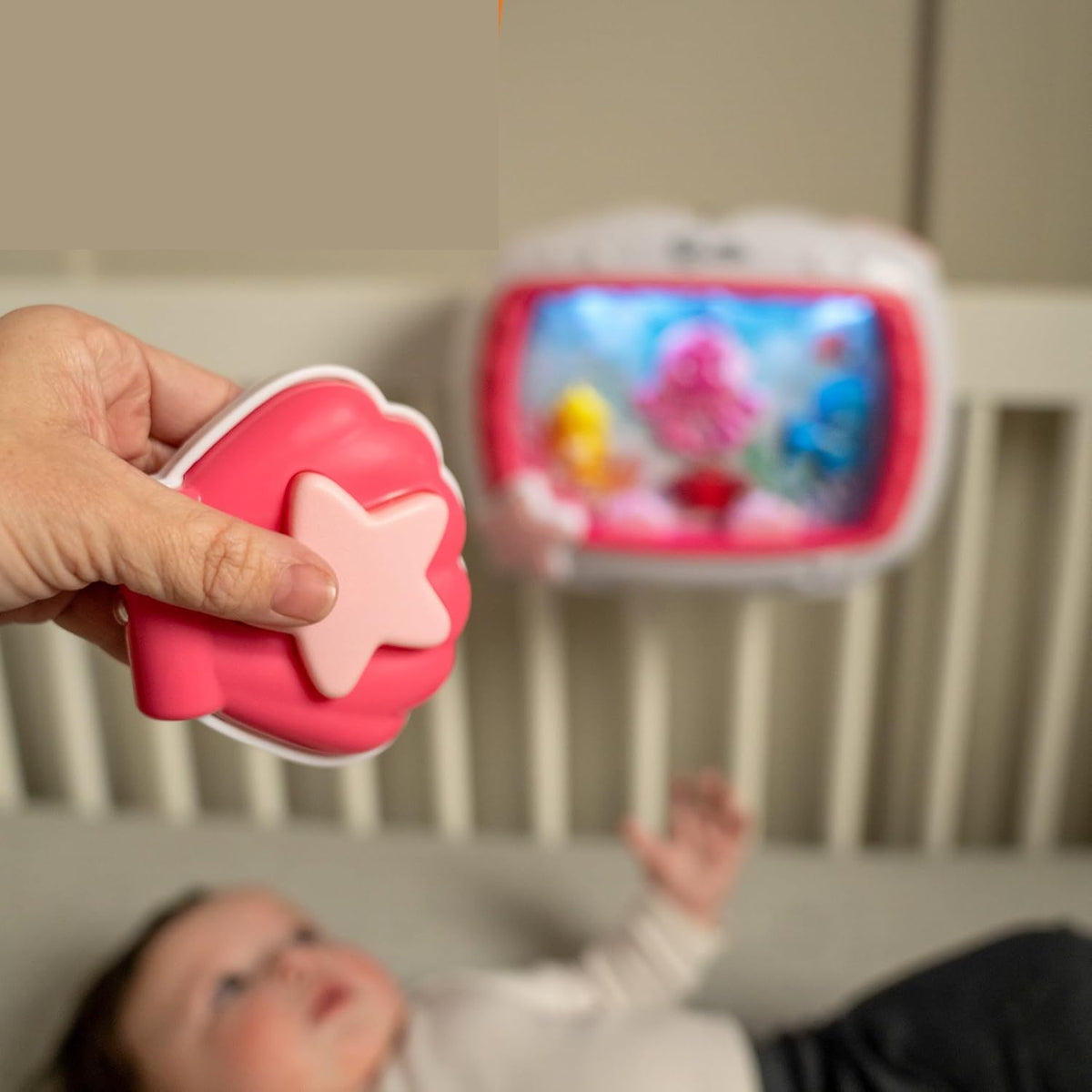 BABY EINSTEIN Θαλάσσια Όνειρα μουσικό κουτί με φώτα + τηλεχειριστήριο, 22 x 29 cm