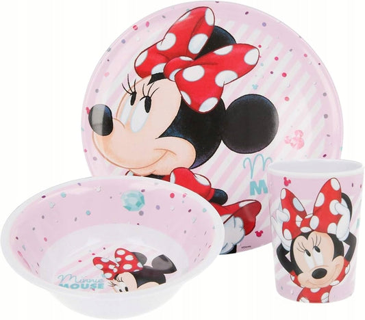 DISNEY MINNIE MOUSE set de veselă 3 piese.