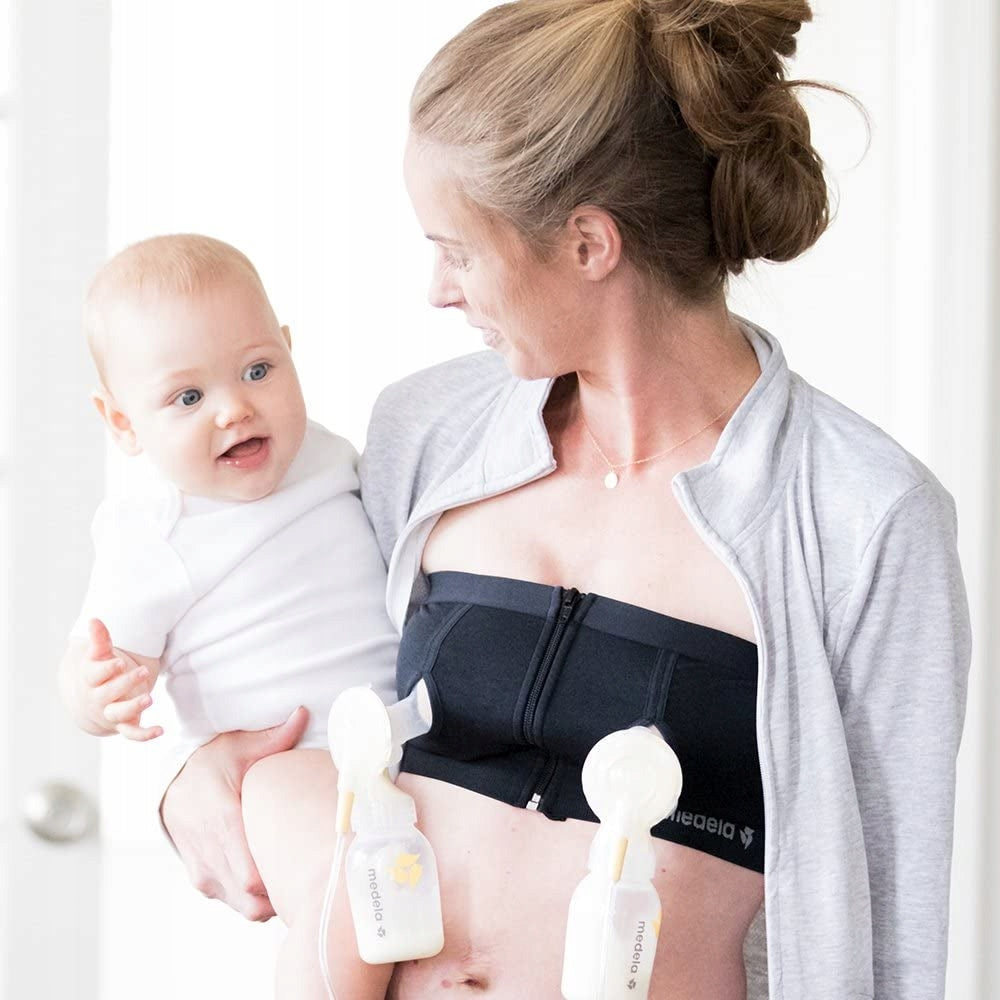 MEDELA gorset do laktatora EASY EXPRESSION M, wygodny gorset do odciągania pokarmu z laktatorem Medela