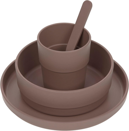 LASSIG set de veselă fără melamină Choco
