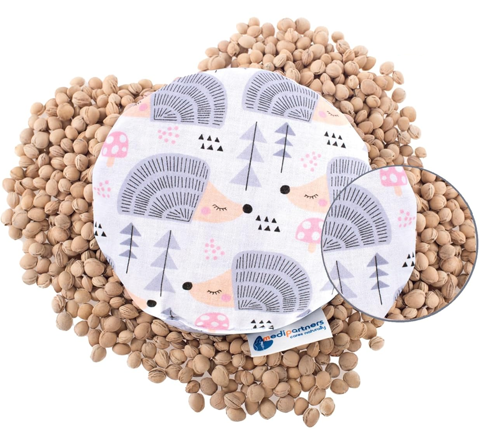 MEDI PARTNERS termofor din bumbac cu sâmburi de cireșe ARICI 15 cm 180 g