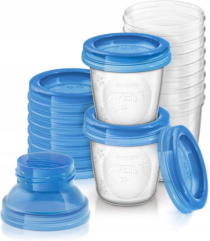 PHILIPS AVENT recipiente pentru alimente x10 +adaptoare