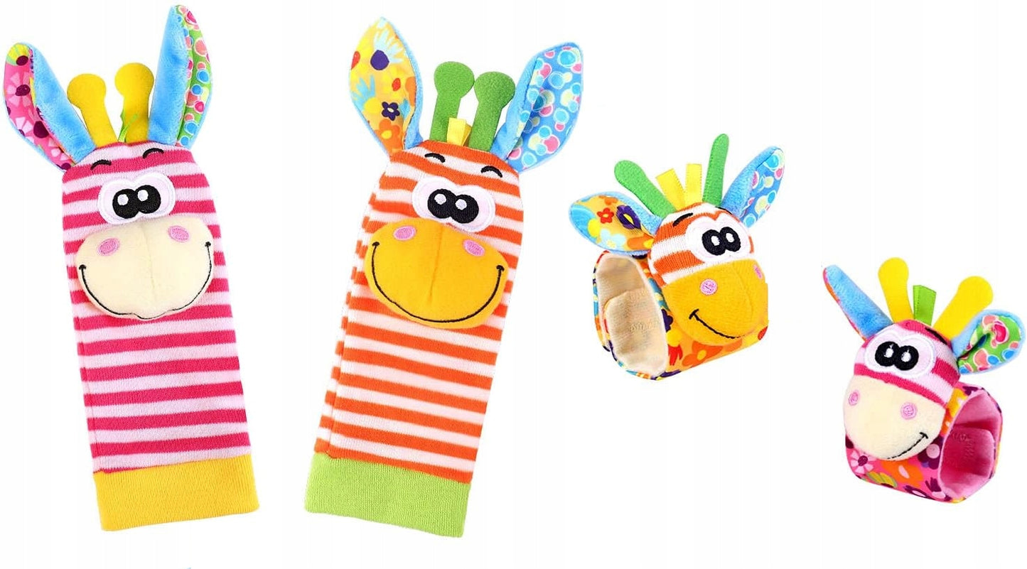 RXYYOS Sozzy wristbands and socks with rattles × 4