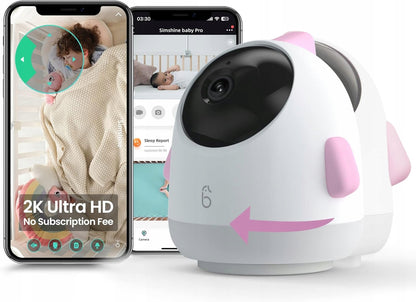 SIMSHINE Baby Pro kamera niania elektroniczna 2K FHD + maszt