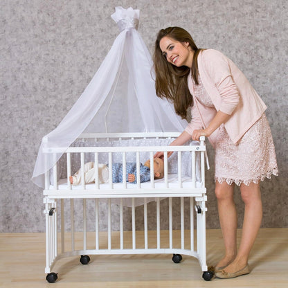 Roți pivotante BABYBAY cu frână pentru pătuț, 4 bucăți