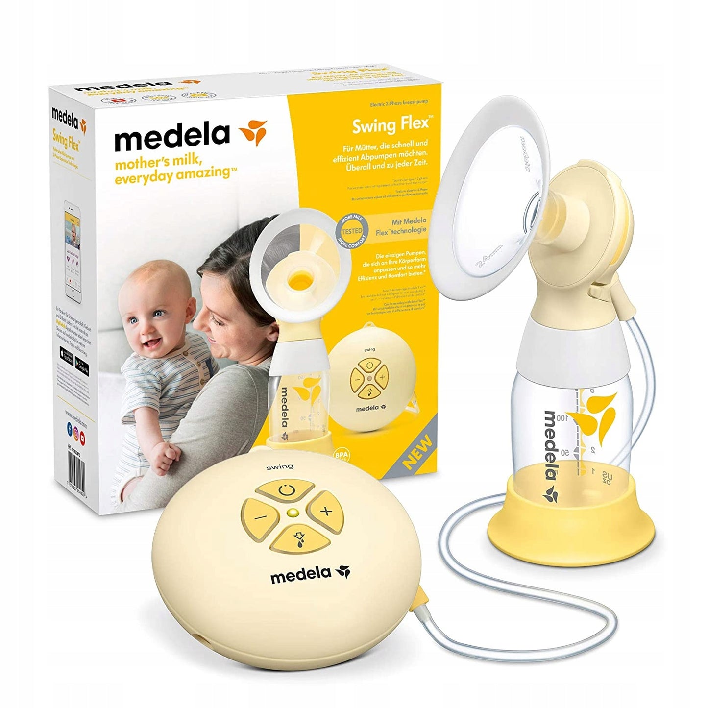 MEDELA Swing Flex pompă electrică de sân cu 2 faze 1