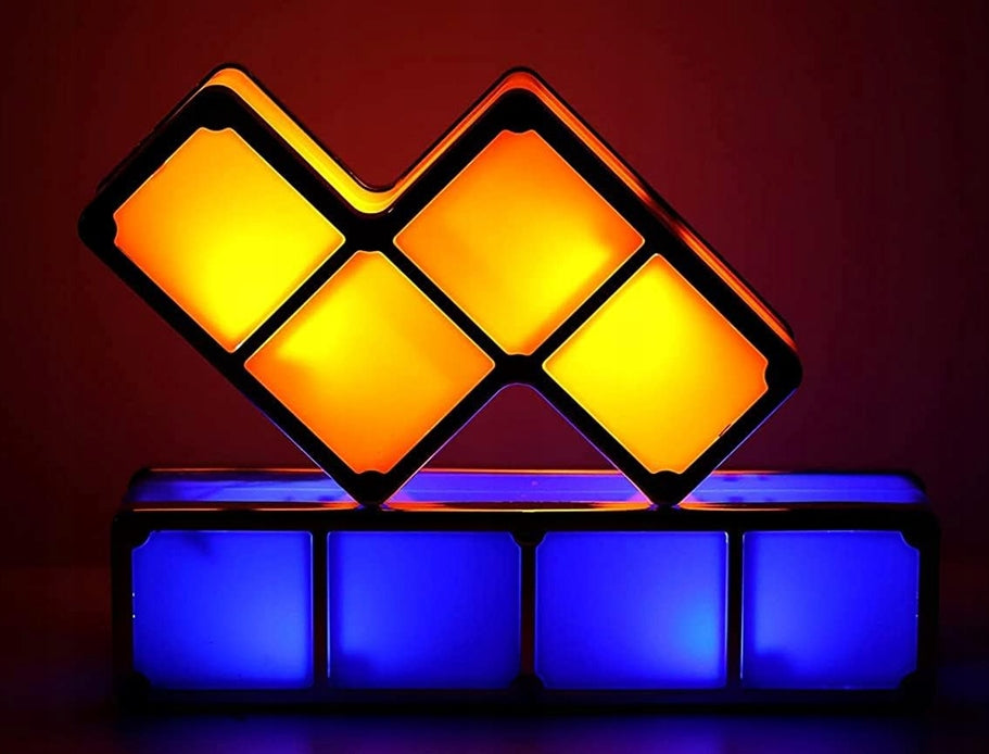 JUSTUP The Magic Block φωτάκι νυκτός LED 7 τεμαχίων, 7 χρωμάτων TETRIS