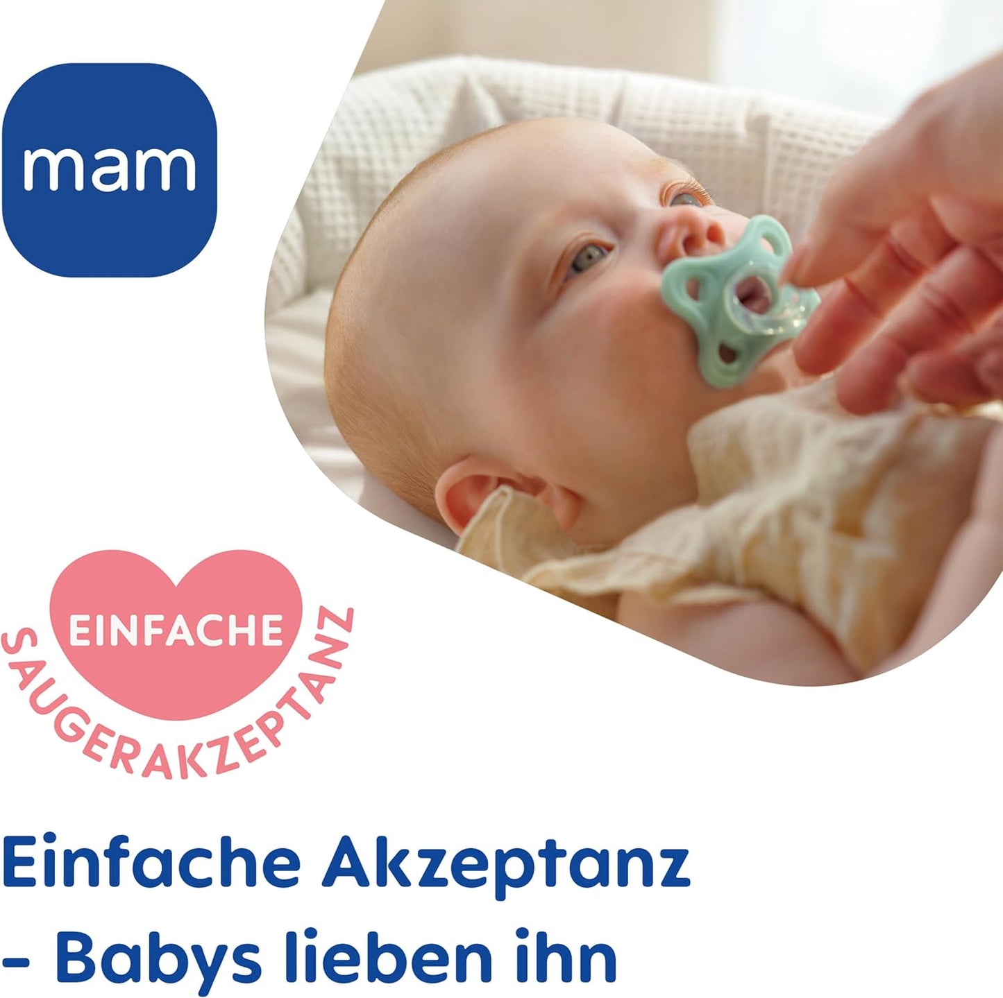 MAM Air Night silicone pacifier x2 16m+ GLOW-IN-THE-DARK