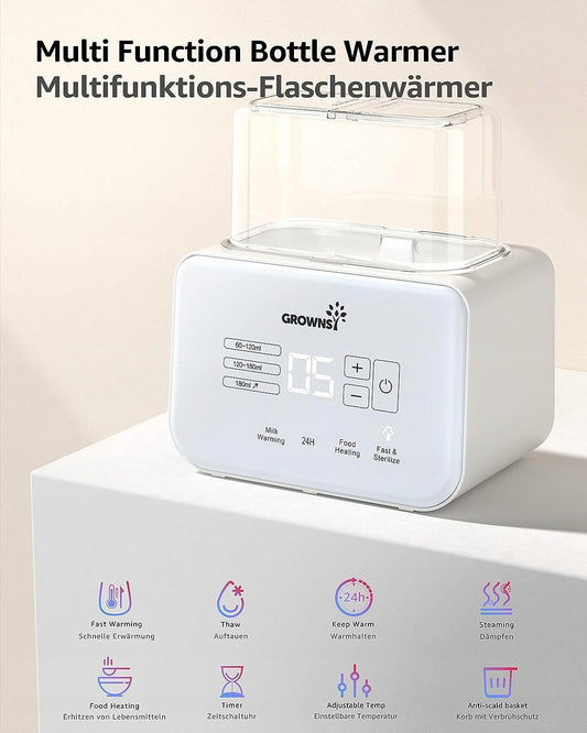 GROWNSY 6în1 sterilizator și încălzitor dublu
