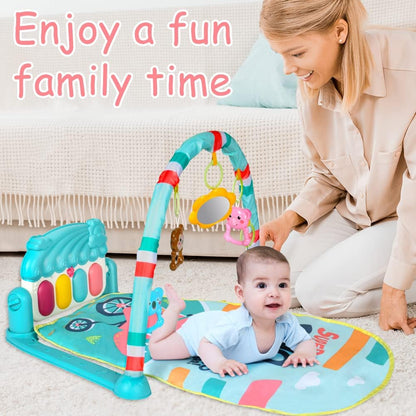 Educational play mat with piano, 0–36 months