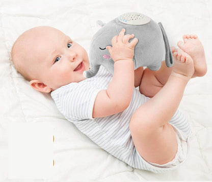 MOMCOZY προβολέας αστεριών παιχνίδι λούτρινο 15 μελωδίες και ήχους 13x19 εκ. ΕΛΕΦΑΝΤΑΣ