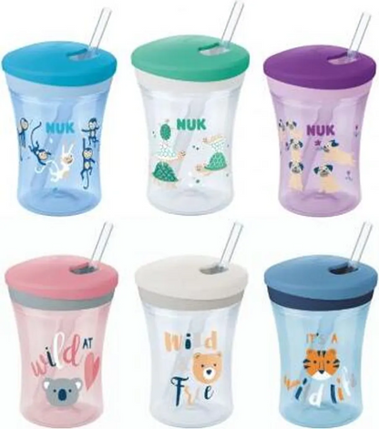 NUK καλαμάκι και ρύγχος για ποτηράκι ACTION CUP