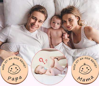 KIYOYI oceľová minca na rozhodovanie MAMA alebo TATA 3 cm