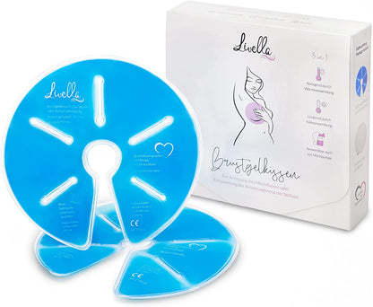 LIVELLA comprese x 2 pentru sâni, cu gel, 3 în 1