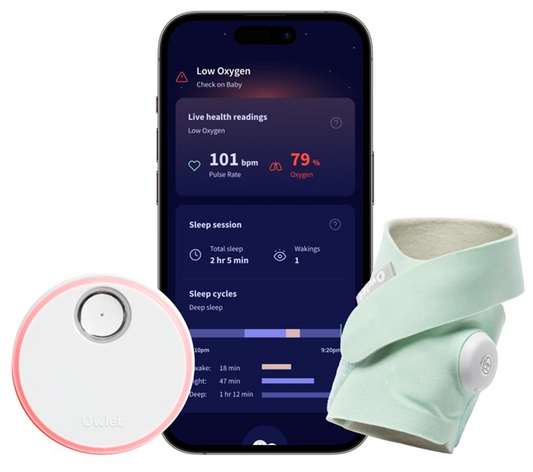 OWLET DREAM SOCK παλμογράφος παλμικό οξύμετρο 2 σε 1 για βρέφη 0–18 μηνών
