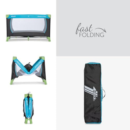 Hauck Dream N Play ταξιδιωτικό κρεβατάκι Waterblue 120x60 cm