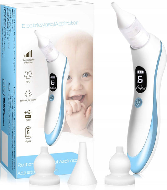 NaCot XBQ-009electric nasal aspirator4 silicone tips, tweezers, spare filters and seals includedage 0 +colour