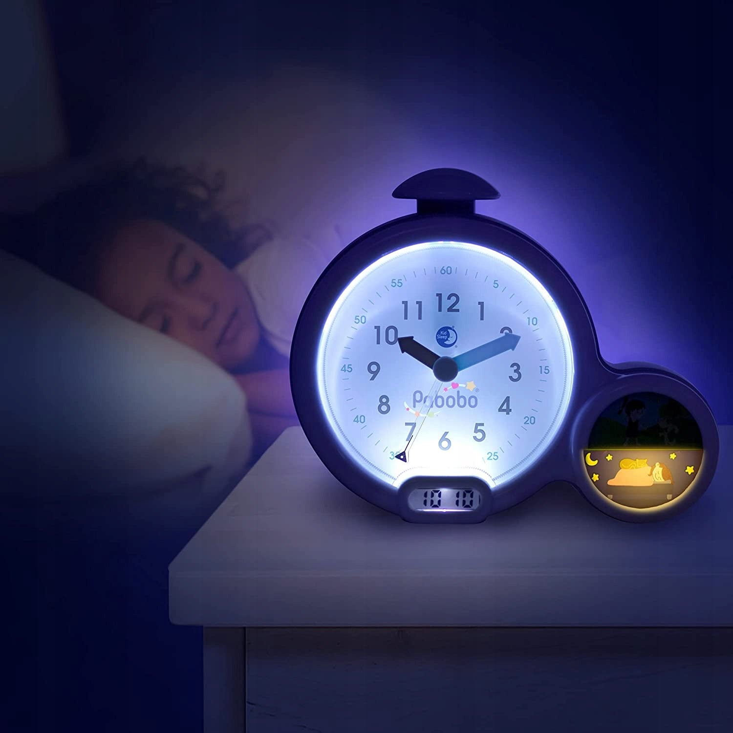 PABOBO Kid'Sleep CEAS DEȘTEPTĂTOR EDUCATIV gri