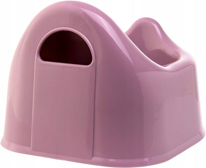 ROTHO Bella Bambina nocnik 6 m+ różowy, stabilny nocnik dla dziecka z osłoną przed rozpryskami