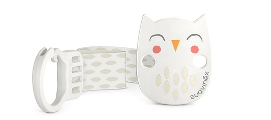 SUAVINEX PREMIUM Schnullerband Eule