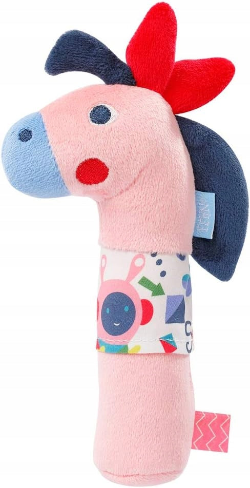 Jucărie FEHN cu fluier și zornăitoare, CAL, 18 cm