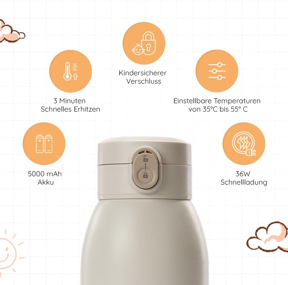 BEBELUX BebeWarm utazó USB-s melegítő 3'