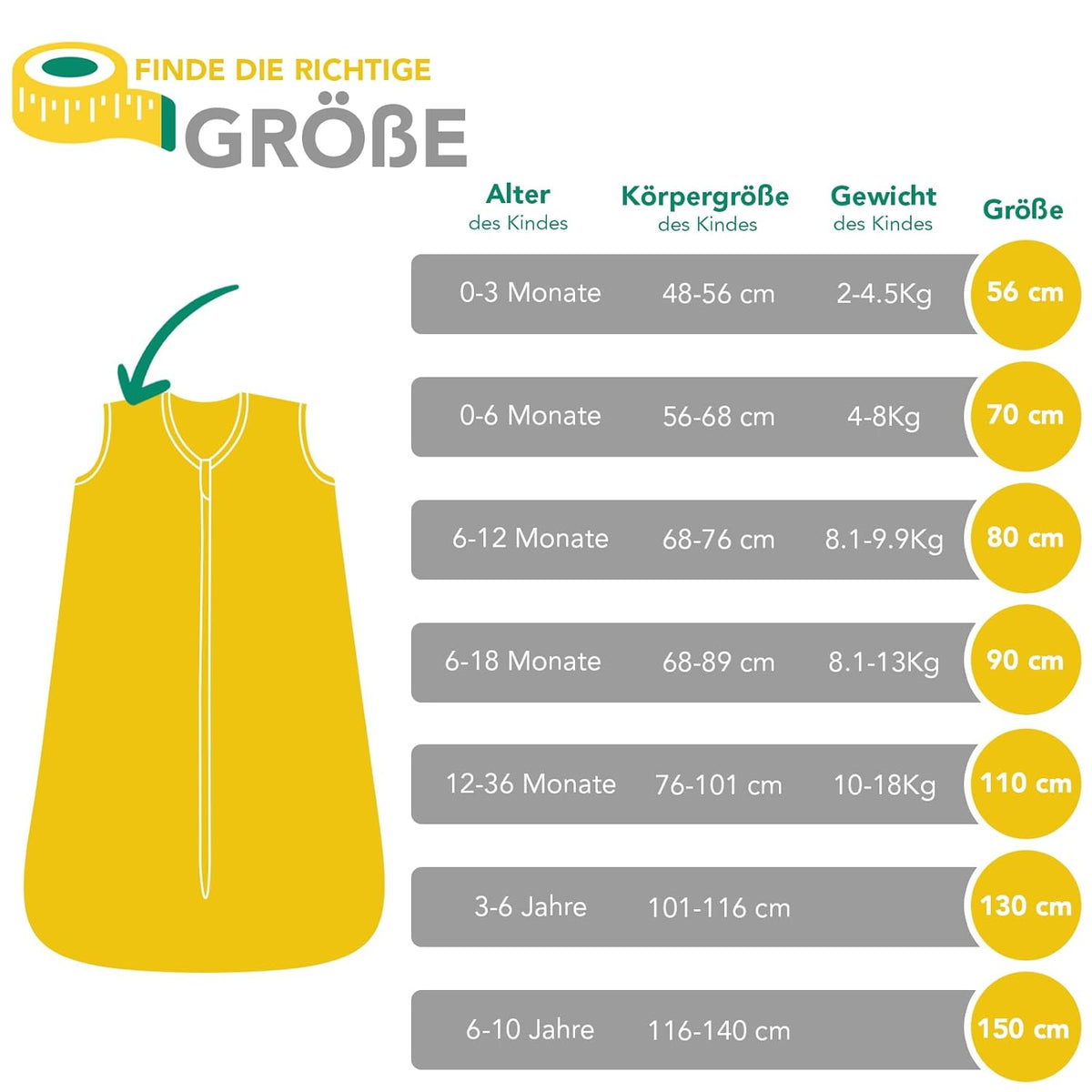 SCHLUMMERSACK υπνόσακος για ύπνο 1TOG 150 6-10 ΕΤΩΝ