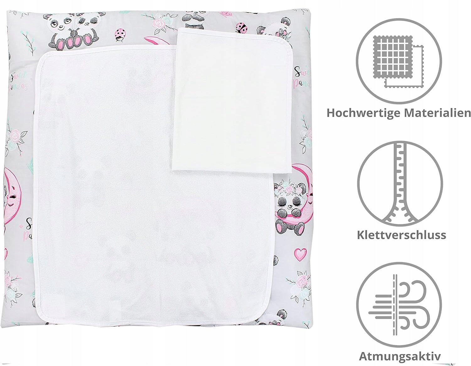 TUPTAM saltea moale de înfășat cu huse x2, 75x50 cm