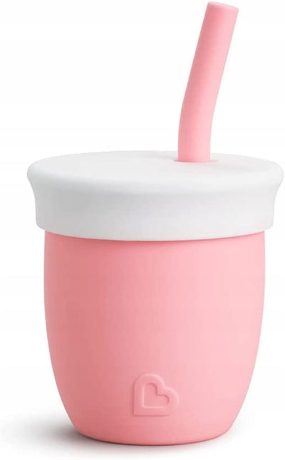 MUNCHKIN C'est Silicone! ποτήρι με καλαμάκι 6μ+ 120ml