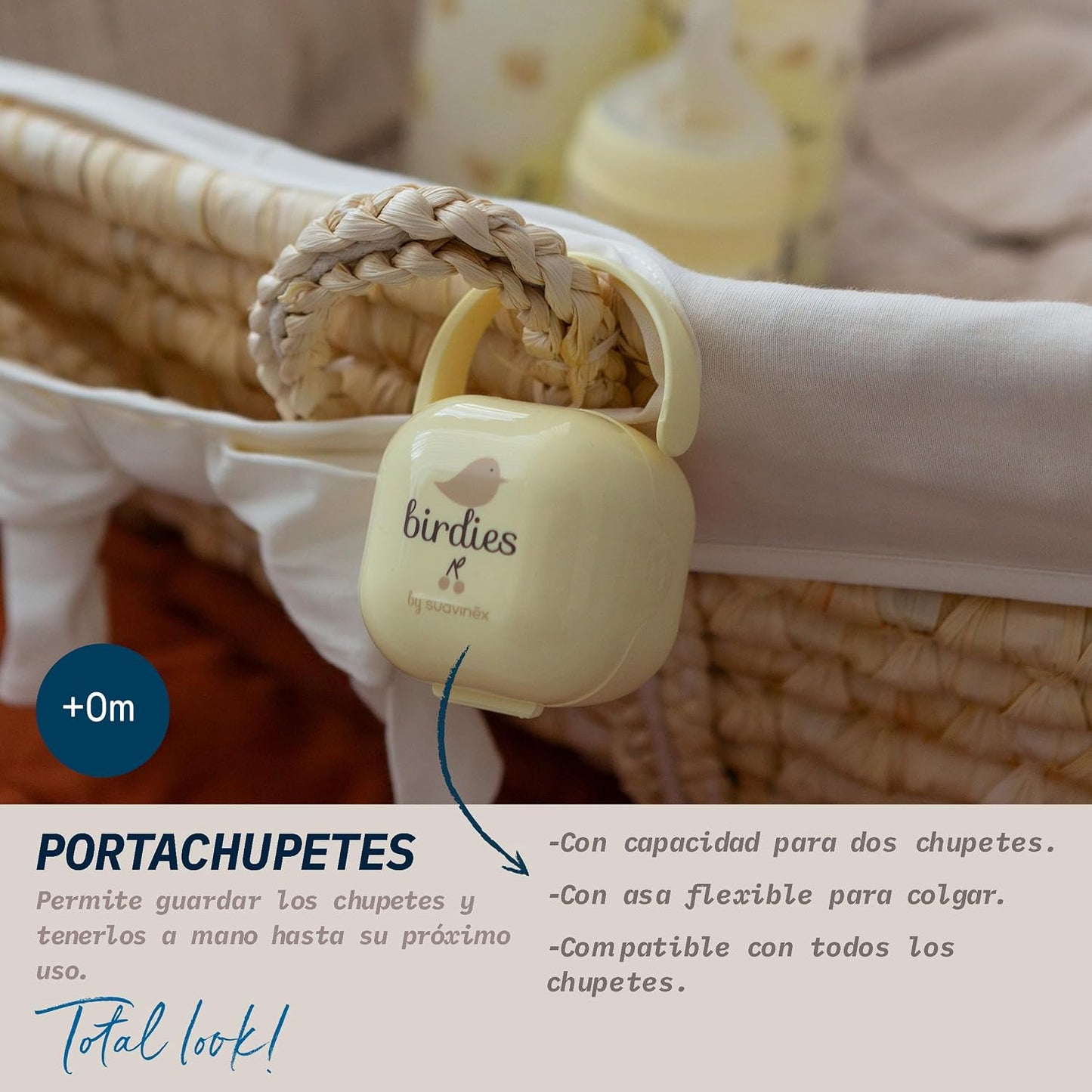 SUAVINEX Birdies etui na 2 smoczki