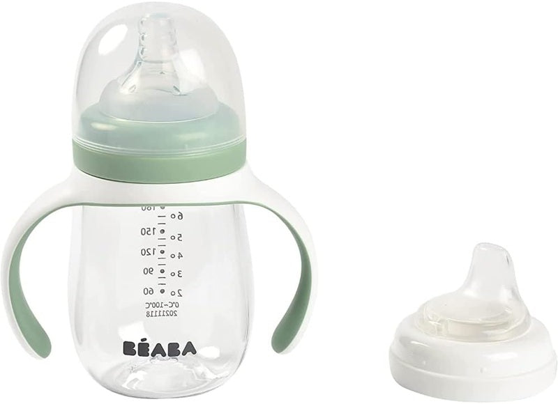 BEABA Training Bottle 2w1 kubek niekapek z dwoma ustnikami 210 ml 4 m+