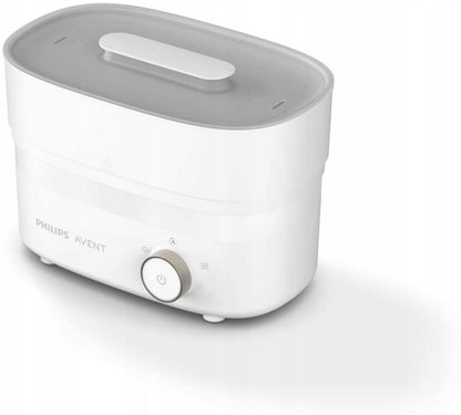 PHILIPS AVENT elektryczny sterylizator 293/00 U, biało-szary elektryczny sterylizator i suszarka parowa do butelek
