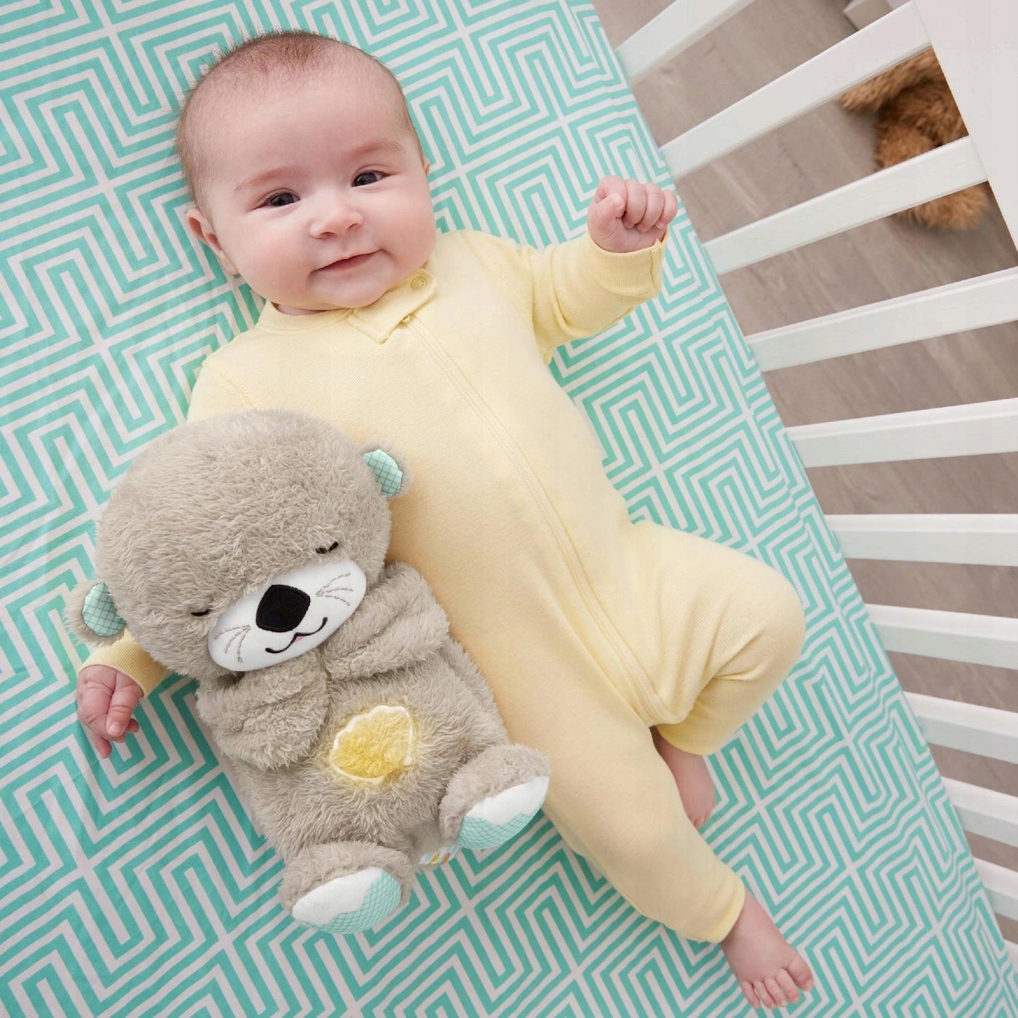 FISHER-PRICE sleeping OTTER with a moving belly, sounds, and lights