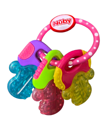 NUBY IcyBite σιλικονούχο δαχτυλίδι οδοντοφυΐας ψύξης 9 x 14 cm ΚΛΕΙΔΙΑ