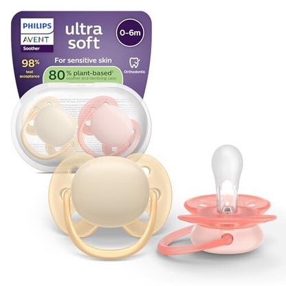 Philips Avent Ultra Soft πιπίλες 0-6m x2