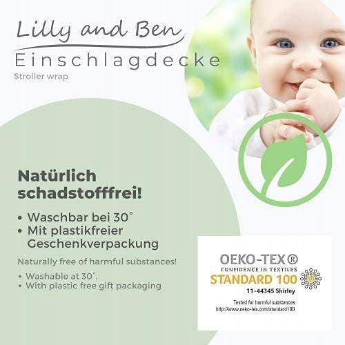 LILLY&BEN otulacz kocyk do fotelika wózka POLAROWY na pasy
