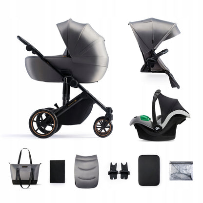 KINDERKRAFT PRIME2 PRO 3 σε 1 πολυλειτουργικό καρότσι έως 22kg + κάθισμα MINK PRO