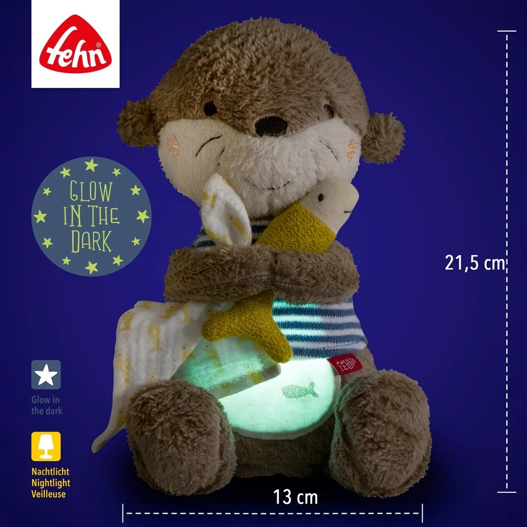 Fehn Otter night light and comforter